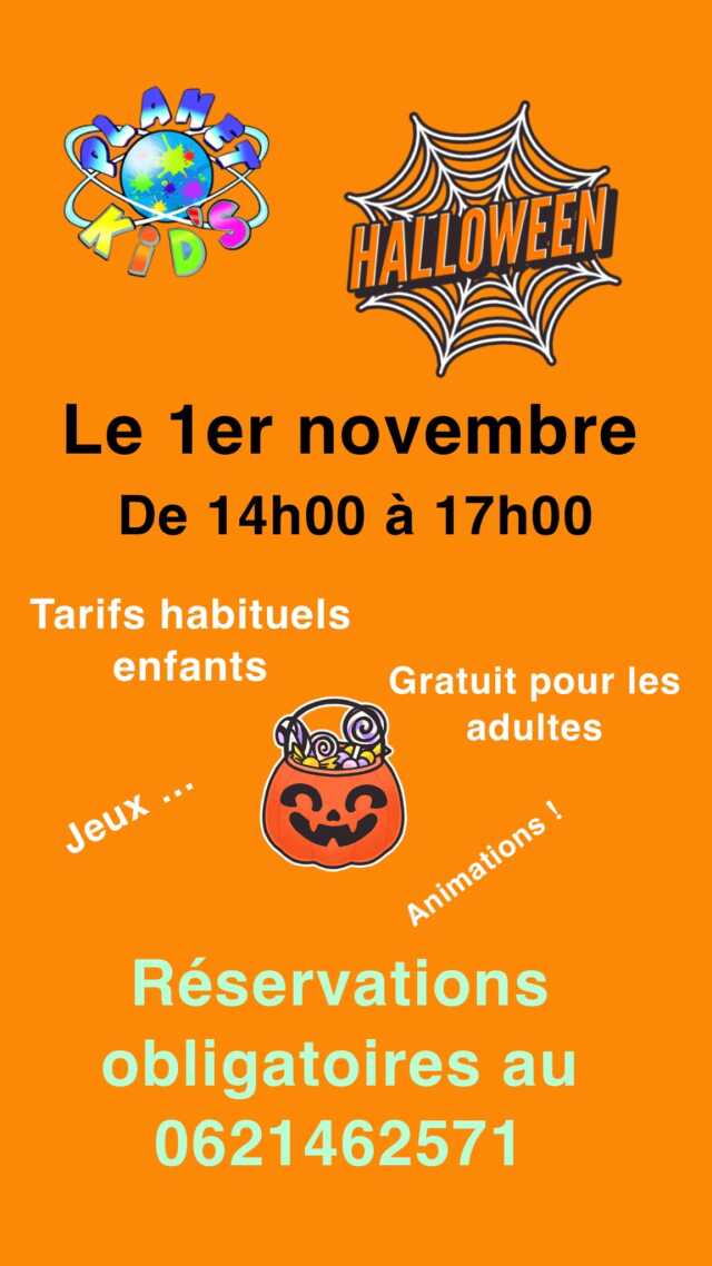 Halloween en famille chez Planet Kid's