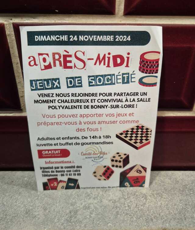 Après-midi jeux de société