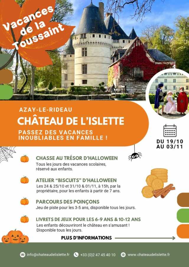 Animations d'automne au Château de l'Islette : Atelier biscuits d’Halloween