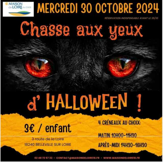 [Sortilèges] à la Maison de Loire du Cher - Chasse aux yeux d'Halloween!