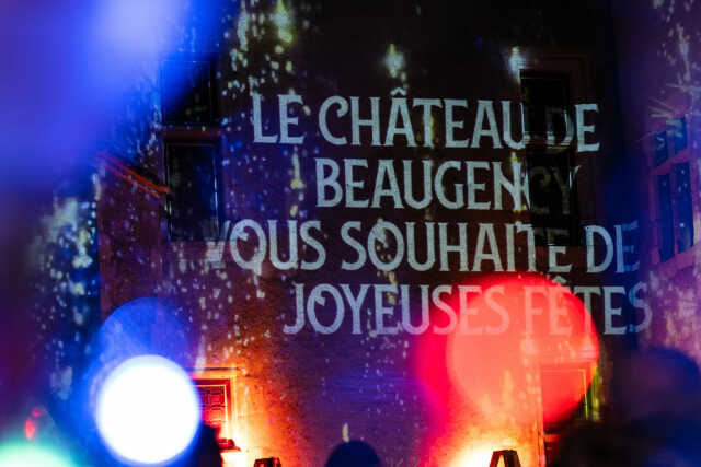 Lumières de Noël au Château de Beaugency