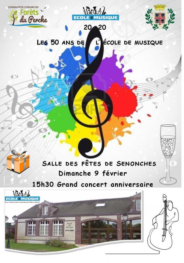 Eure Et Loir Musique Concert Les 50 Ans De L Ecole De Musique Grand Concert Anniversaire Senonches Agenda Senonches 250