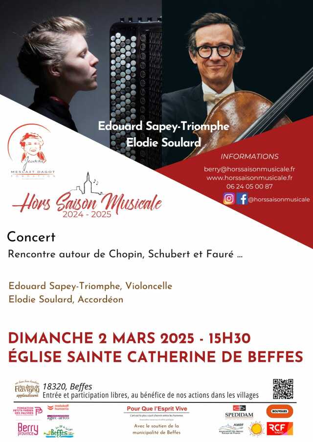 Concert à Beffes : Chopin, Schubert et Fauré à l’honneur ! ??????