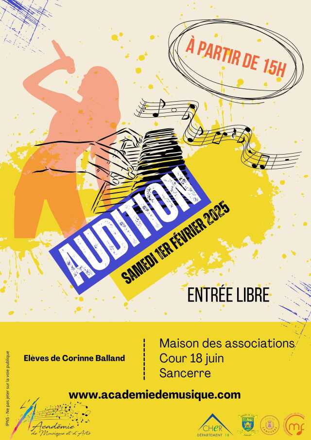 1ere audition Piano et Chant