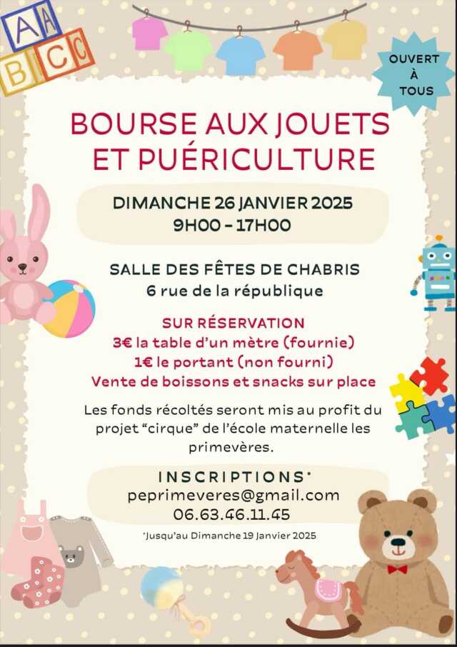 Bourse aux jouets et puériculture