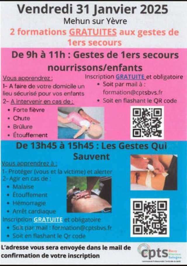 Formations Gratuites des gestes de Premiers Secours