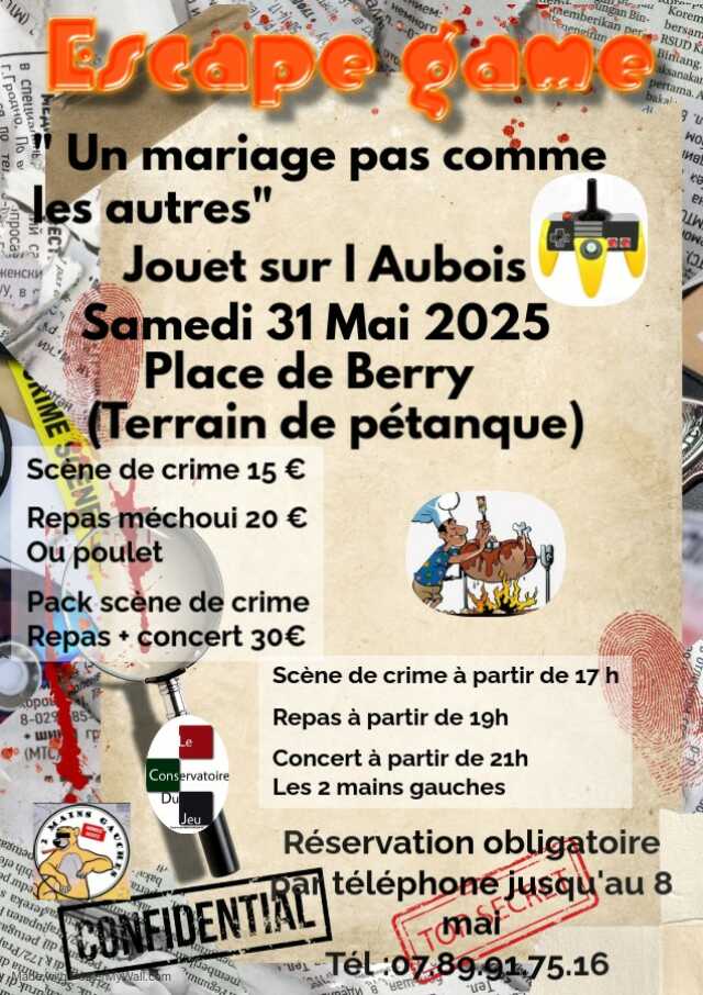 Escape Game - Repas - Concert