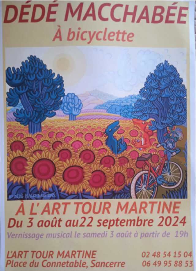 Exposition Dédé Macchabée à bicyclette