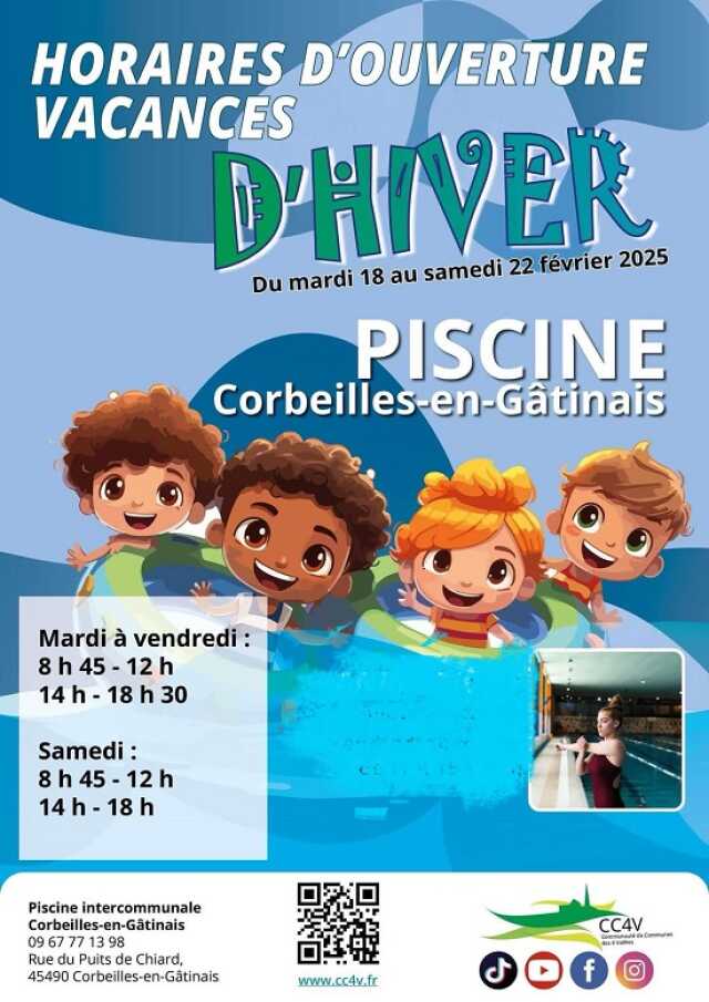 Ouverture piscine de Corbeilles - Vacances d'hiver