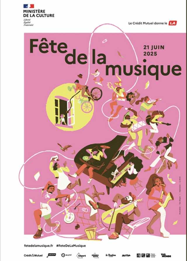 Fête de la musique, feu de la Saint Jean