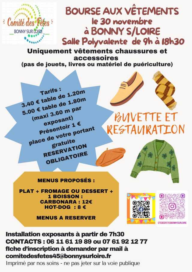 Bourse aux vêtements