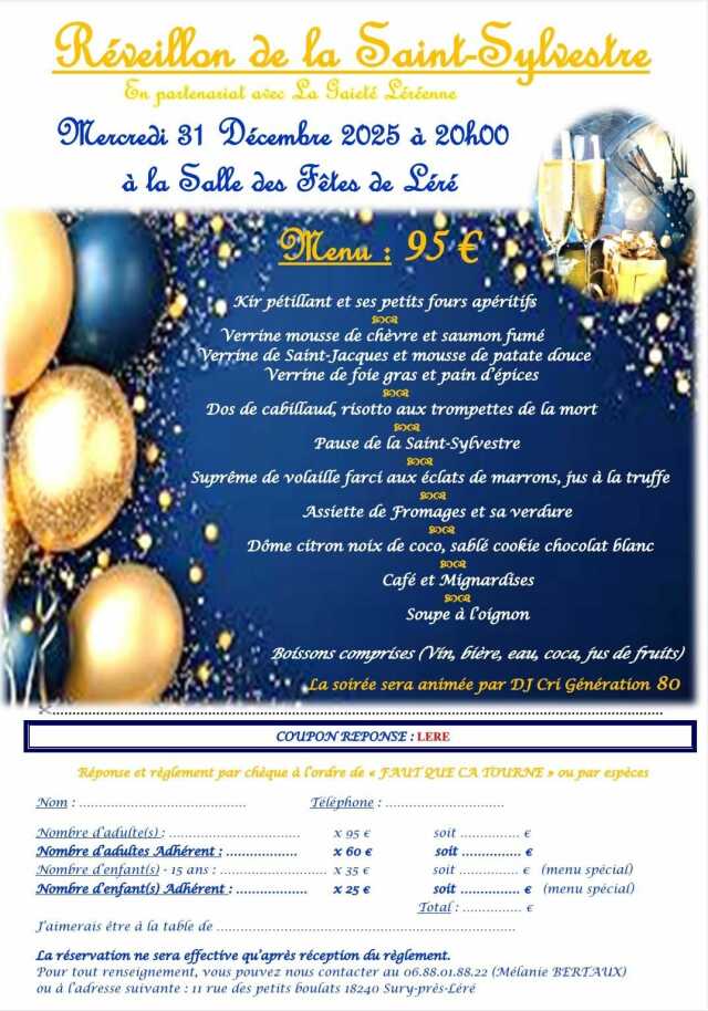 [Noël en Grand Sancerrois] Réveillon de la Saint Sylvestre