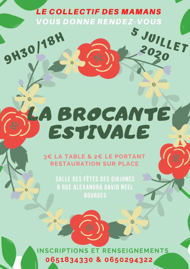 Cher Brocante Vide Grenier Brocante Estivale Agenda Bourges 18000