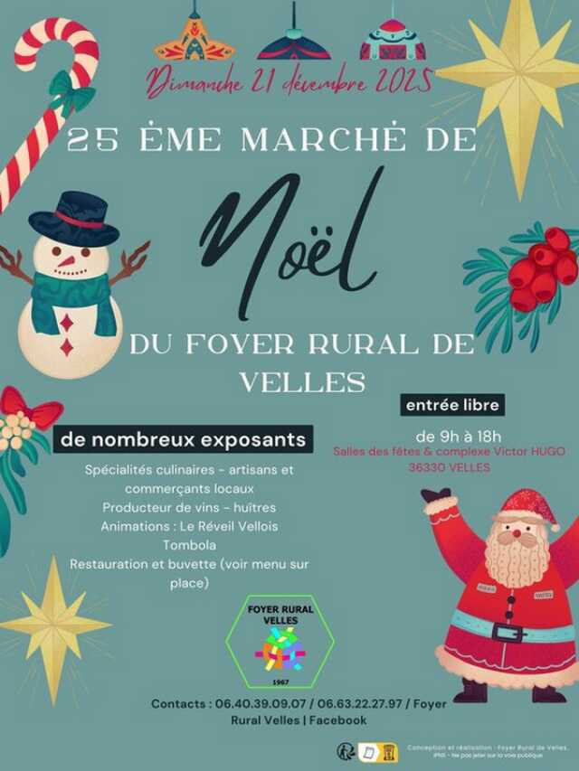 Marché de Noël du foyer rural de Velles