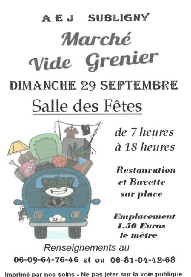 Marché et vide grenier