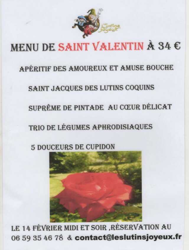 Menu de Saint-Valentin