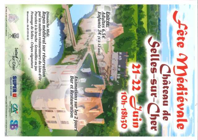 Fête médiévale au Château de Selles-sur-Cher