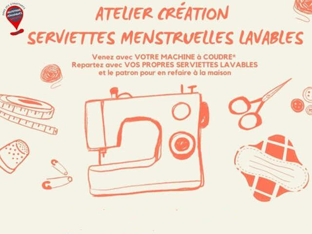 Atelier création de serviettes menstruelles