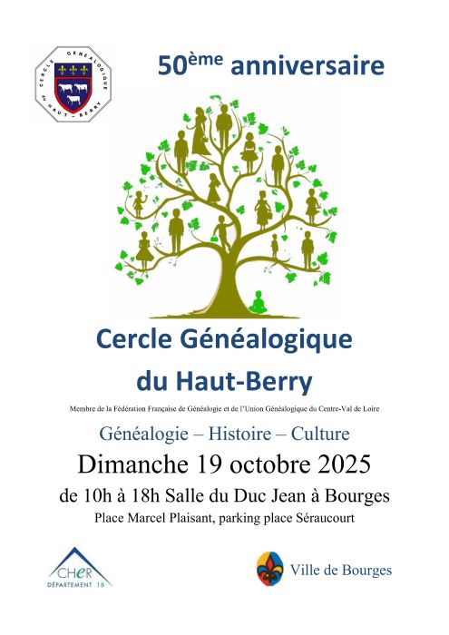 50ème anniversaire du Cercle Généalogique du Haut-Berry