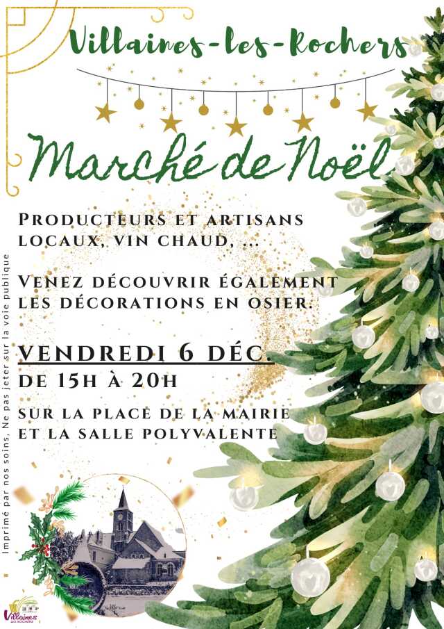 Marché de noël à Villaines les rochers