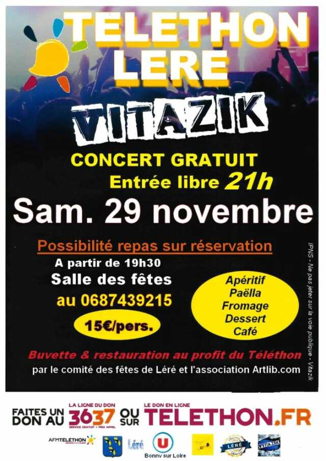 [Téléthon] Concert Vitazik et repas