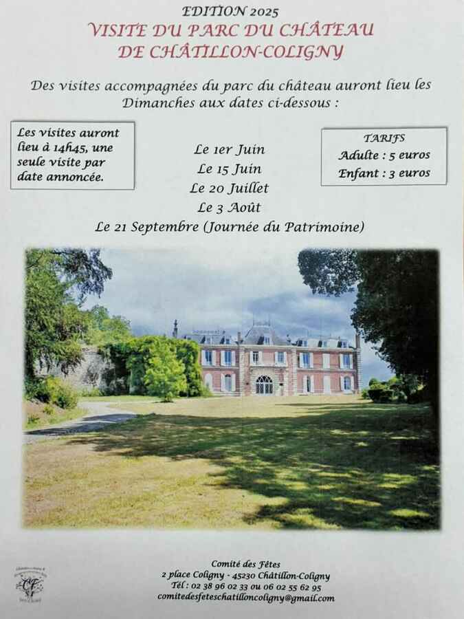Journées du patrimoine - Visite du parc Coligny et de la glacière