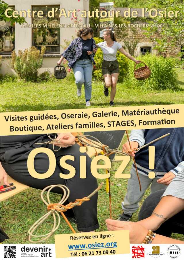 OSIEZ! Visite guidée et atelier de vannerie au Centre d'Art autour de l'Osier