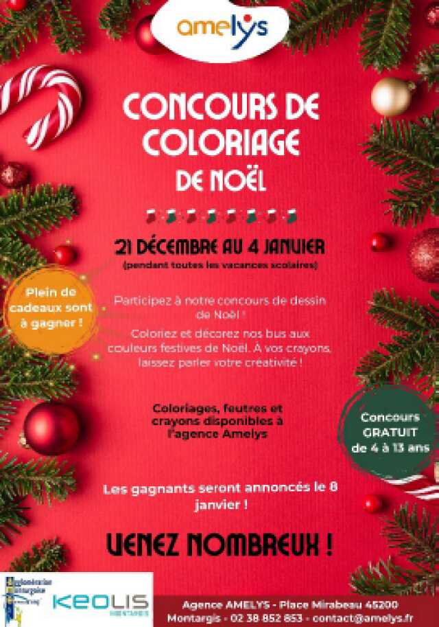 Concours de coloriages de Noël