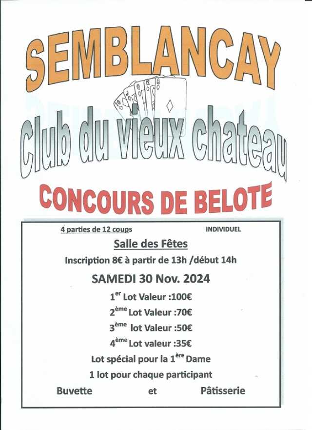 Concours de Belote