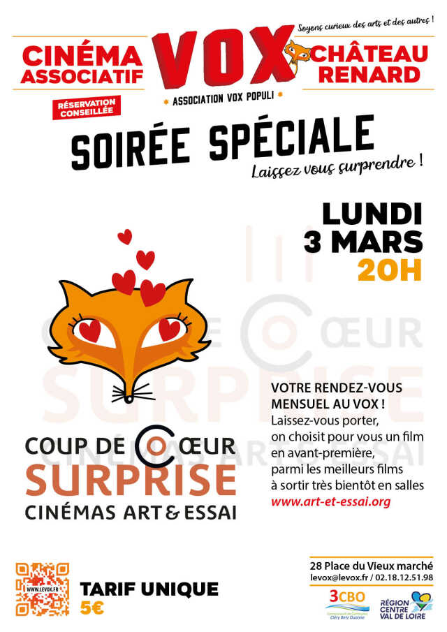 Soirée Spéciale - Coup de Coeur Surprise - Cinémas Art & Essai