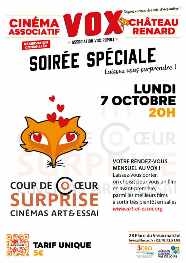 Soirée Spéciale - Coup de Coeur Surprise Cinéma Art & Essai