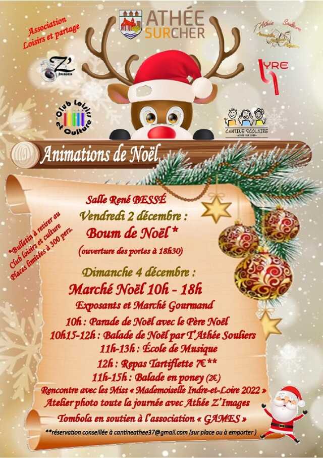 IndreetLoire Fête Marché Marché de Noël à Athée sur Cher Agenda
