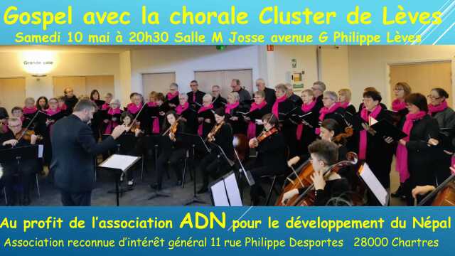 Concert Gospel avec la chorale Cluster de Lèves