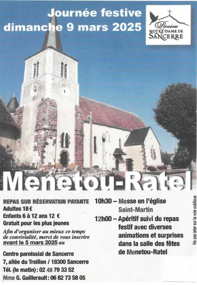 Journée festive : messe et repas festif