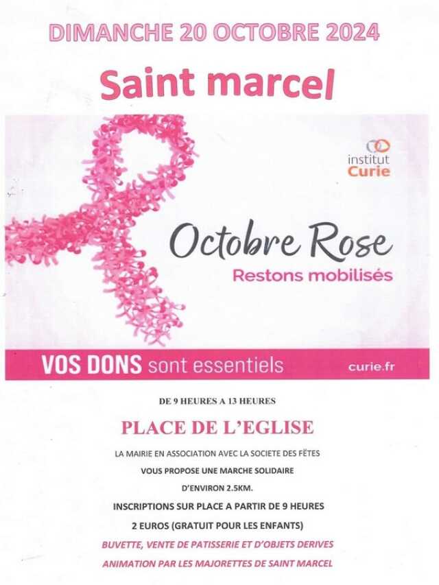 Octobre Rose à Saint-Marcel