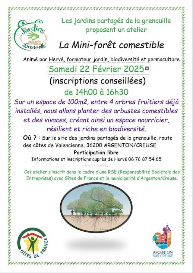 Atelier mini forêt comestible