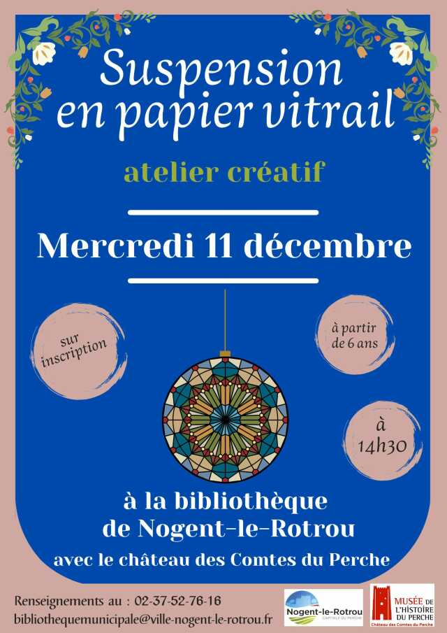 Atelier créatif - papier vitrail