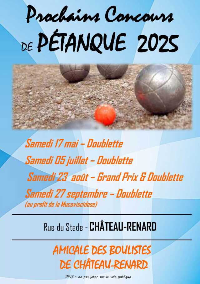 Concours de pétanque