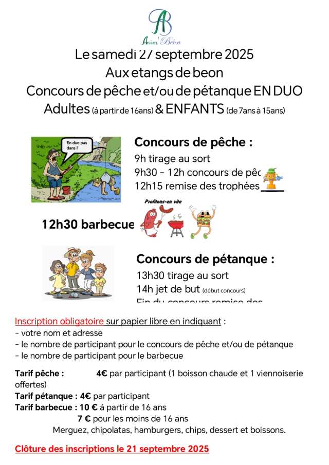 Concours Pêche et Pétanque