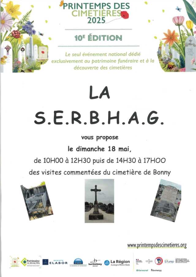 Printemps des cimetières : visites commentées du cimetière de Bonny-sur-Loire