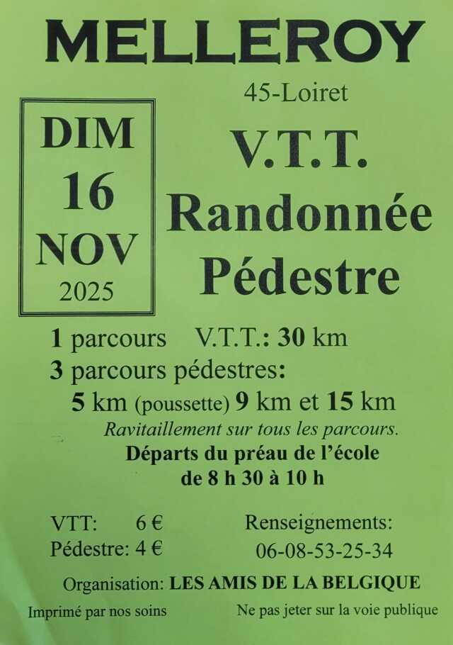 Randonnée pédestre et V.T.T