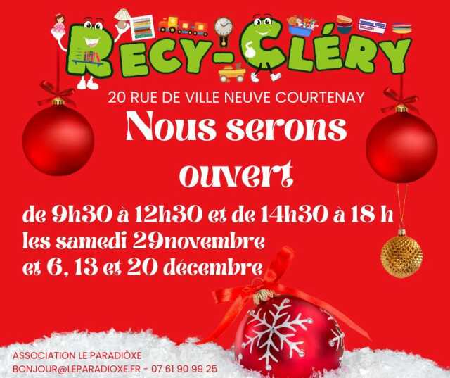 Ouverture exceptionnelle - La Recy-Cléry