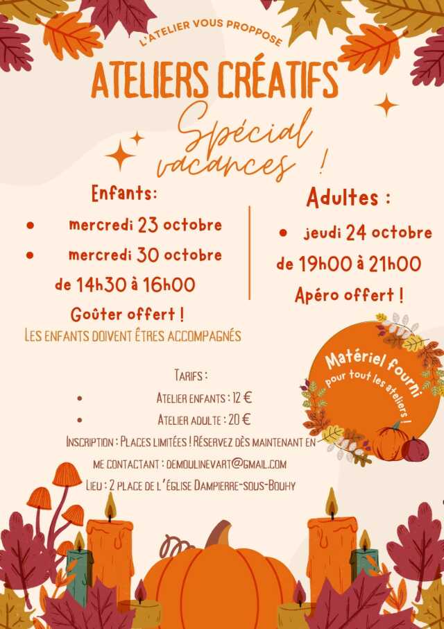 Ateliers Créatifs d'automne