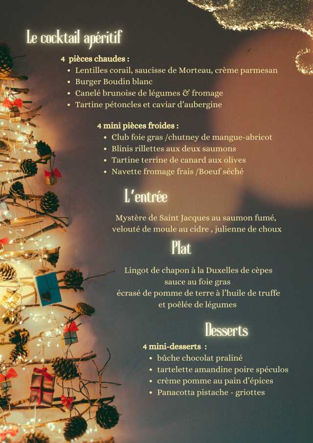 Menu de Noël - Repas à emporter