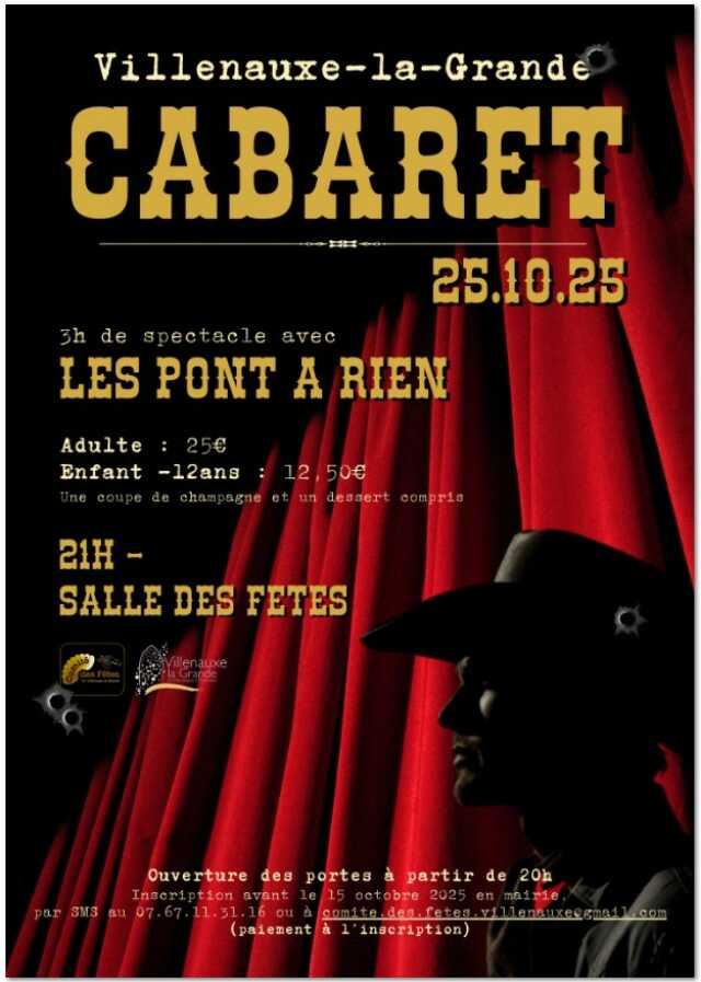 Soirée cabaret à Villenauxe-la-Grande