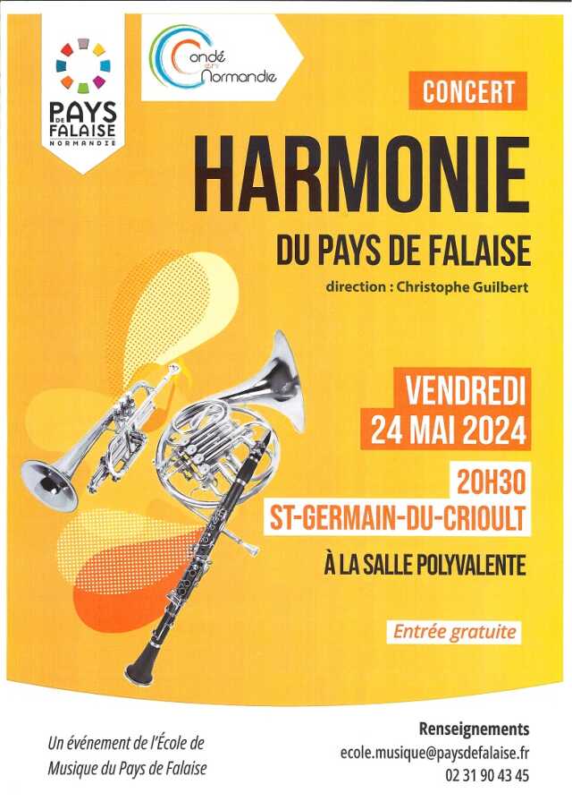 Concert de l’harmonie du pays de Falaise à Saint-Germain-du-Crioult
