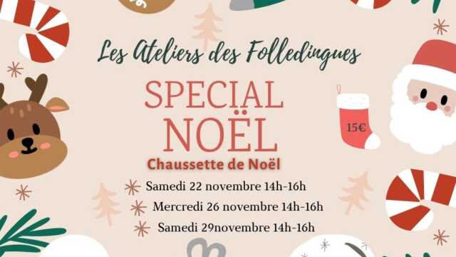 Les ateliers des Folledingues spécial Noël