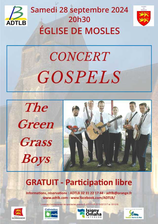 Concert de Gospel Bluegrass par le groupe THE GREEN GRASS BOYS