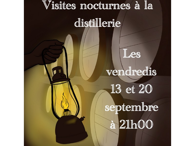 Visite nocturne à la distillerie Roger Groult