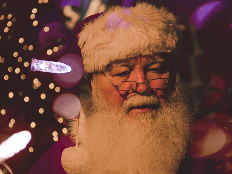 Tournée du Père Noël en calèche